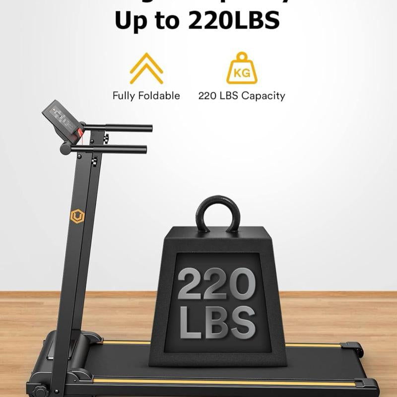 UREVO Walking Pad Treadmills for Home Office, under Desk Compact Design Treadmill Portable Walking Pad Treadmill with Remote Control, LED Display