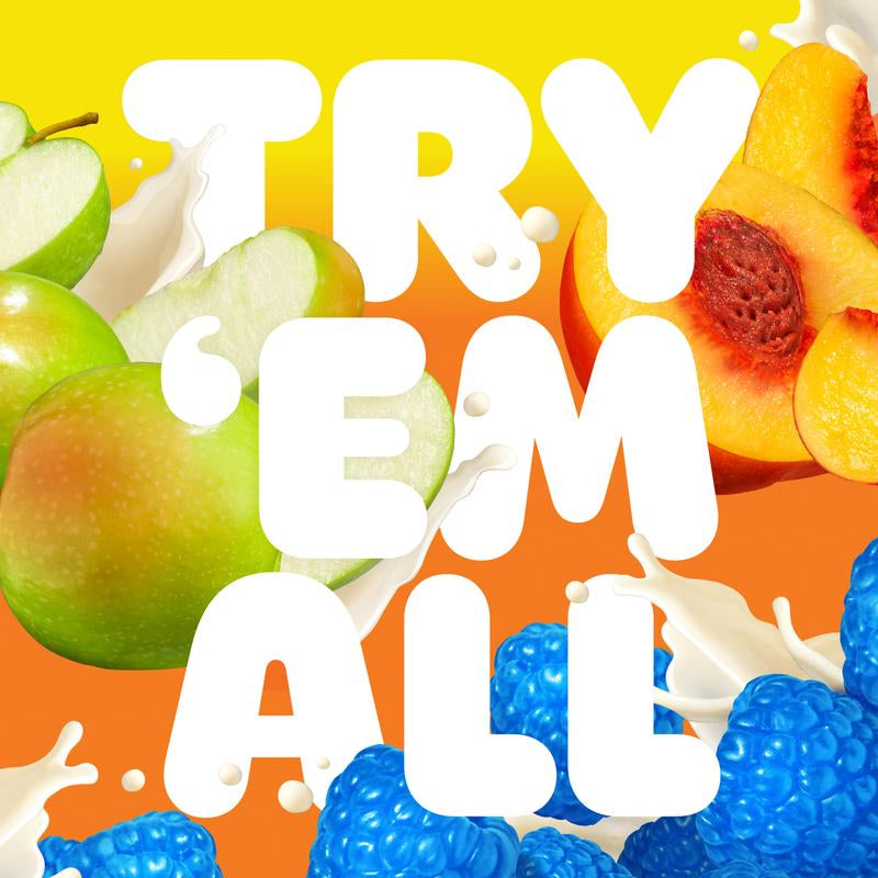 BUILT Sour Puff Variety Box, Blue Razz Blast Puff , Green Apple Crush Puff, Sweet Peach Punch Puff