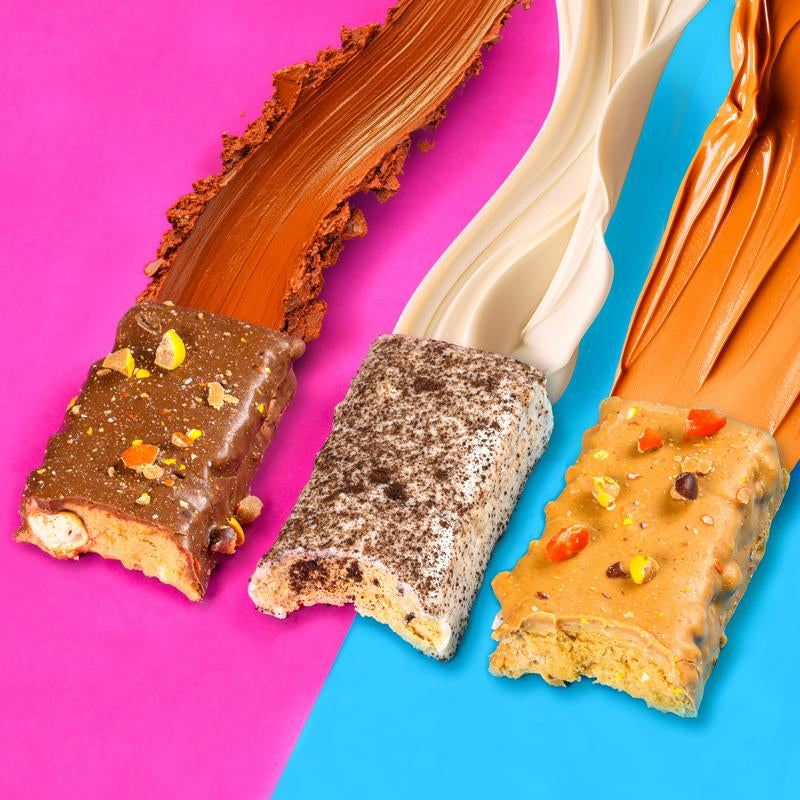 Anabar Variety Pack - 12 Pack/6 Flavors - Best Tasting Protein Bar with 20G Protein & No Sugar Alcohols - Candy Bar Flavor with Protein Bar Nutrition - Snack