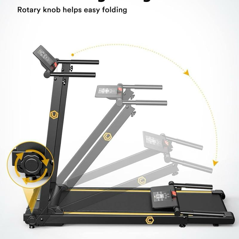 UREVO Walking Pad Treadmills for Home Office, under Desk Compact Design Treadmill Portable Walking Pad Treadmill with Remote Control, LED Display